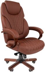 Офисное кресло Chairman 406 экопремиум коричневое