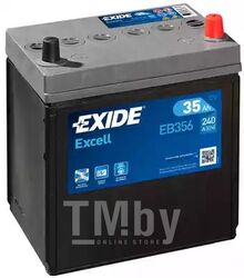 Аккумулятор Excell 35Ah 240A (R +) 187x127x220 mm EXIDE EB356