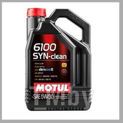 Моторное масло MOTUL 5W30 (5L) 6100 SYN-CLEAN ACEA C3API SNMS 11106GM dexos2®MB 229.51VW 107948