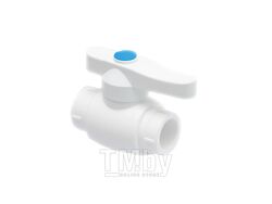 Кран шаровый ПП 32 стандарт белый РосТурПласт (Кран шаровый 32 мм (стандартный проход) для систем водоснабжения и отопления.)