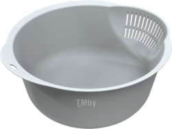 Чаша для мытья круп Krita, снежно-белый, BEROSSI (Изделие из пластмассы. Размер 230 х 207 х 101 мм)