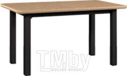 Обеденный стол Drewmix Wenus 2 S (дуб натуральный/черный)