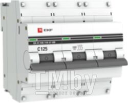 Выключатель автоматический EKF PROxima ВА 47-100 3P 125A (C) 10kA / mcb47100-3-125C-pro