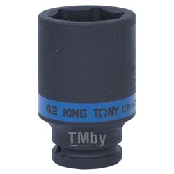 Головка торцевая ударная глубокая шестигранная KING TONY 3/4", 42 мм 643542M