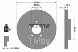 Тормозной диск Mazda 6 (2007-) F TEXTAR 92180703