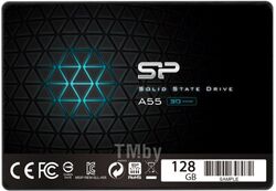 Накопитель SSD Silicon Power Ace A55 128GB (SP128GBSS3A55S25) (2.5", SATA 3.0, 3D TLC NAND, скорость чтения/записи 460/360MB/s)