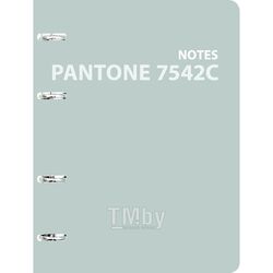 Тетрадь А5 120 л., клет. "Pantone line. Color 21. No. 1" на кольцах, обл. карт., мат.ламинация+пантонная печать, голубой КанцЭксмо ПБЛ1205003