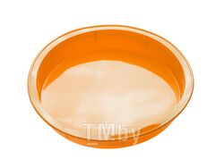 Форма для выпечки, силиконовая, круглая, 24х4 см, оранжевая, PERFECTO LINEA