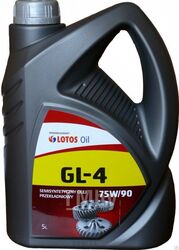 Масло трансмиссионное Трансмиссионное полусинтетическое масло API GL-4 LOTOS SEMISYNTETIC GEAR OIL GL-4 75W-90 5L