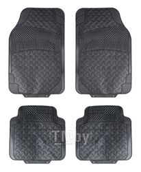Ковры полимерные универсальные в салон автомобиля, цвет - черный, комплект из 4х ковров ACMRM02
