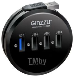 Хаб USB Ginzzu GR-314UB