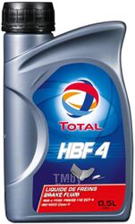 Жидкость тормозная HBF 4, 0,5L Синтетическая жидкость DOT 4 TOTAL 213824