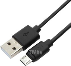 Кабель USB2.0 AM-microBM 1.8м Гарнизон черный, пакет GCC-mUSB2-AMBM-1.8M