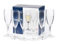 Набор бокалов для шампанского стеклянных "French brasserie" 6 шт. 170 мл Luminarc