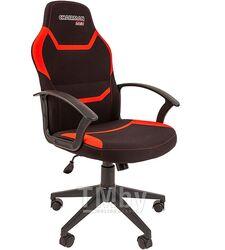 Кресло Chairman Game 9 ткань черно/ красный