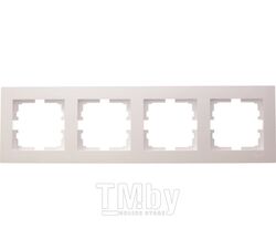 Рамка 4-ая горизонтальная жемчужно-белый перламутр VESNA 742-3000-149