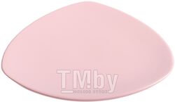 Тарелка десертная керамическая, 220 мм, треугольная, серия Трабзон, розовая, PERFECTO LINEA