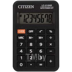 Калькулятор LC-210NR 8 разр., 98*64*12 (карманный) Citizen LC-210NR
