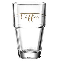 Стакан стекл., 410 мл "SOLO Coffee", прозрачный Glaskoch 43468