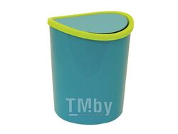 Контейнер для мусора настольный 1.6л (бирюзовый) (М2490) (IDEA)