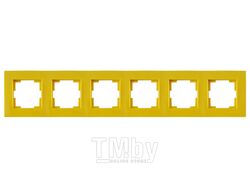 Рамка 6-ая горизонтальная желтая, RITA, MUTLUSAN