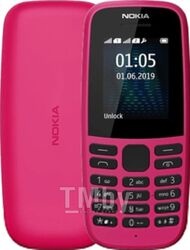Мобильный телефон Nokia 105 Dual 2019 / TA-1174 (розовый)
