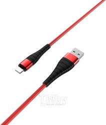 Кабель Borofone BX32 USB Lightning (красный)