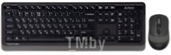 Клавиатура+мышь A4Tech Wireless Desktop Fstyler FG1010 (серый/синий)
