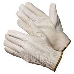 Перчатки цельнокожаные белого цвета (р.10 (XL)) GWARD Force XY276