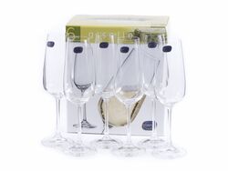Набор бокалов для шампанского стеклянных "Giselle" 6 шт. 190 мл Crystalex