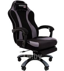 Кресло Chairman Game 35 ткань черн./серый