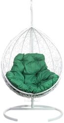Кресло подвесное BiGarden Tropica White (зеленая подушка)
