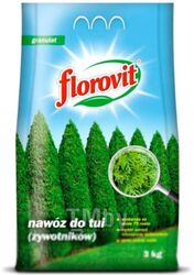 Удобрение Florovit Для туй гранулированное (3кг, мешок)