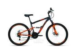 Велосипед Forward Altair MTB FS 26 2.0 Disc 2021 / RBKT1F16E020 (18, темно-серый/оранжевый)
