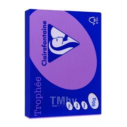 Бумага цветная A4, 80г/м, 500 л. "Trophee" фиолетовый Clairefontaine 1786Intensive lilac