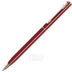 Ручка шарик/автомат "Slim" 0,7 мм, метал., глянц., бордовый/золотистый, стерж. синий B1 1101/13