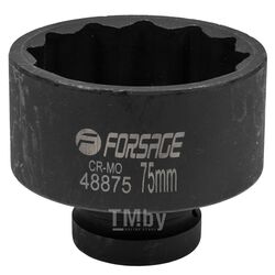 Головка ударная 1", 75мм (12гр.) Forsage F-48875