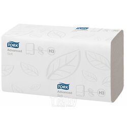 Полотенца бумажные Singlefold Advanced листовые, 2-сл., 200 листов, H3 Tork 290184-00