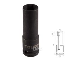 Головка торцевая ударная глубокая шестигранная 1/2", 13 мм TOLSEN TT18263