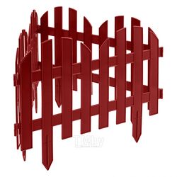 Забор декоративный "Романтика", 28 х 300 см, терракот PALISAD 65025
