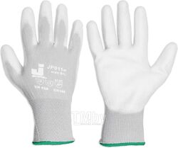 Перчатки нейлон полиуретан. неполн. покрытие (белые), р.L, Jeta Safety (JETASAFETY)