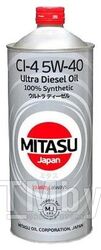 Моторное масло синтетическое MITASU 5W40 1L ULTRA DIESEL CI-4 API CI-4 CH-4 СG-4 CFACEA А3 B3 B4 E3 E5 MJ2121