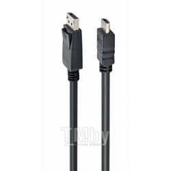 Кабель Cablexpert Gembird DP to HDMI 1m DP-HDMI CC-DP-HDMI-1M