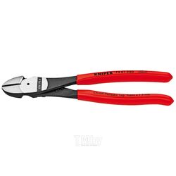 Бокорезы особой мощности, L-160 мм, чёрные, обливные рукоятки KNIPEX 7401160