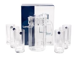 Набор для питья стеклянный "Octime" 7 пр.: кувшин 1,6 л, 6 стаканов 250 мл Luminarc