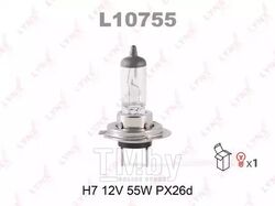 Лампа галогенная H7 12V 55W PX26D LYNXauto L10755