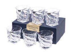 Набор стаканов для виски стеклянных "CASABLANCA" 6 шт. 300 мл Crystalite Bohemia