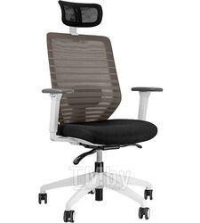 Кресло DAC Mobel C UNIQUE White черно / серый (белый пластик)