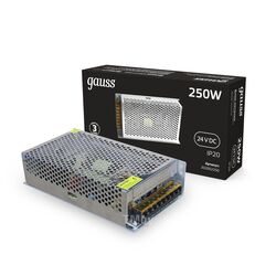 Блок питания LED Strip PS для светодиодной ленты 250Вт 24В IP20 (драйвер) GAUSS 202002250