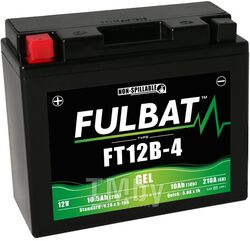 Аккумулятор SLA FT12B-4 AGM (150x69x130) 10Ач +/- FULBAT 550643